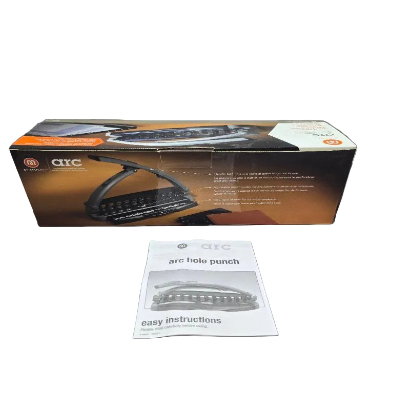 Perforadora De Escritorio Arc System 8 Hojas, 11 Orificios Staples 40836 Gris