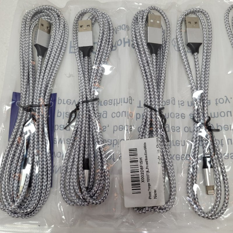 Pack 5 Cargador Generico Iphone Yefoot A. Pro Gris