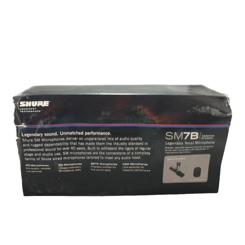 Pack Micrófono Vocal Dinámico + Soporte + Filtro Pop + Cable Shure Sm7b