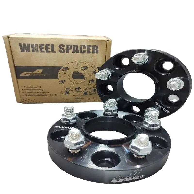 Par De Espaciador De Rueda Ga Supply 5x114. 3-66. 1-12125 - 25mm Negro