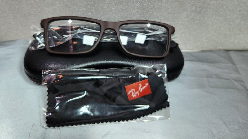 Anteojos Ópticos Ray-Ban 0rx7023 Brown On Matte Black