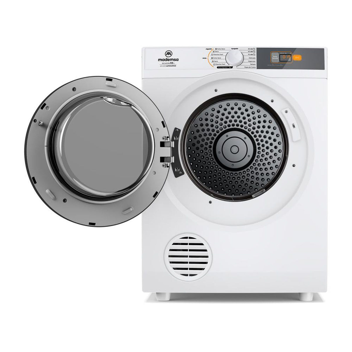 Secadora Mademsa 9DBZGPRO Carga Frontal 9 kg, Blanco