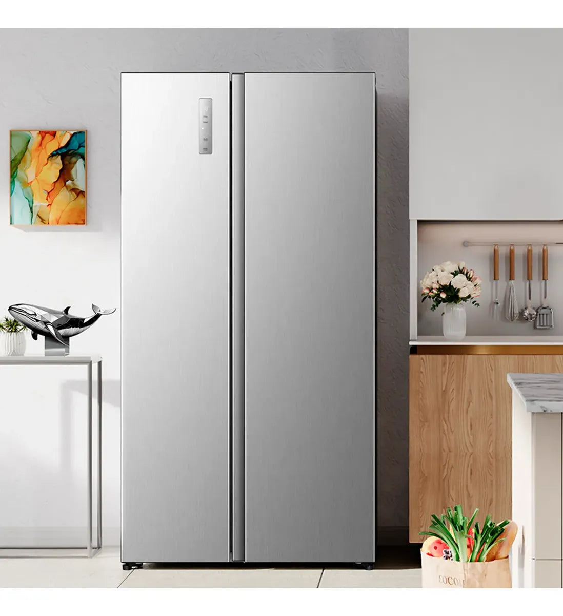 Refrigerador Hisense RS3P558NECF 544 Litros Inox