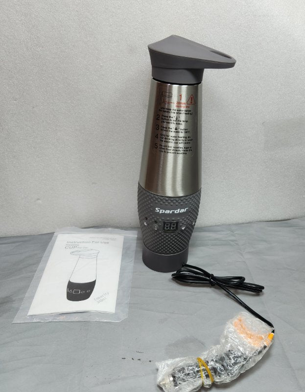 Hervidor De Viaje Para Coche, Spardar 12k8 Grey 348 ML 12v