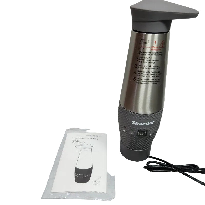 Hervidor De Viaje Para Coche, Spardar 12k8 Grey 348 ML 12v