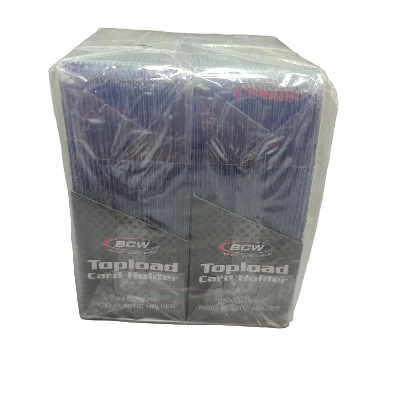 Pack De 2 Topload Bcw Card Holder 3" X 4"