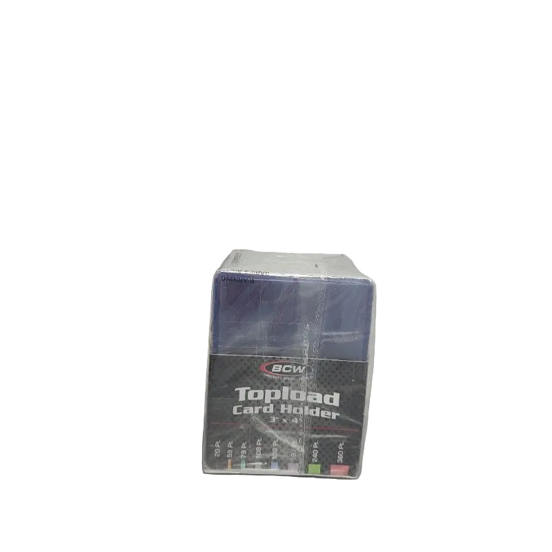 Pack De 2 Topload Bcw Card Holder 3" X 4"
