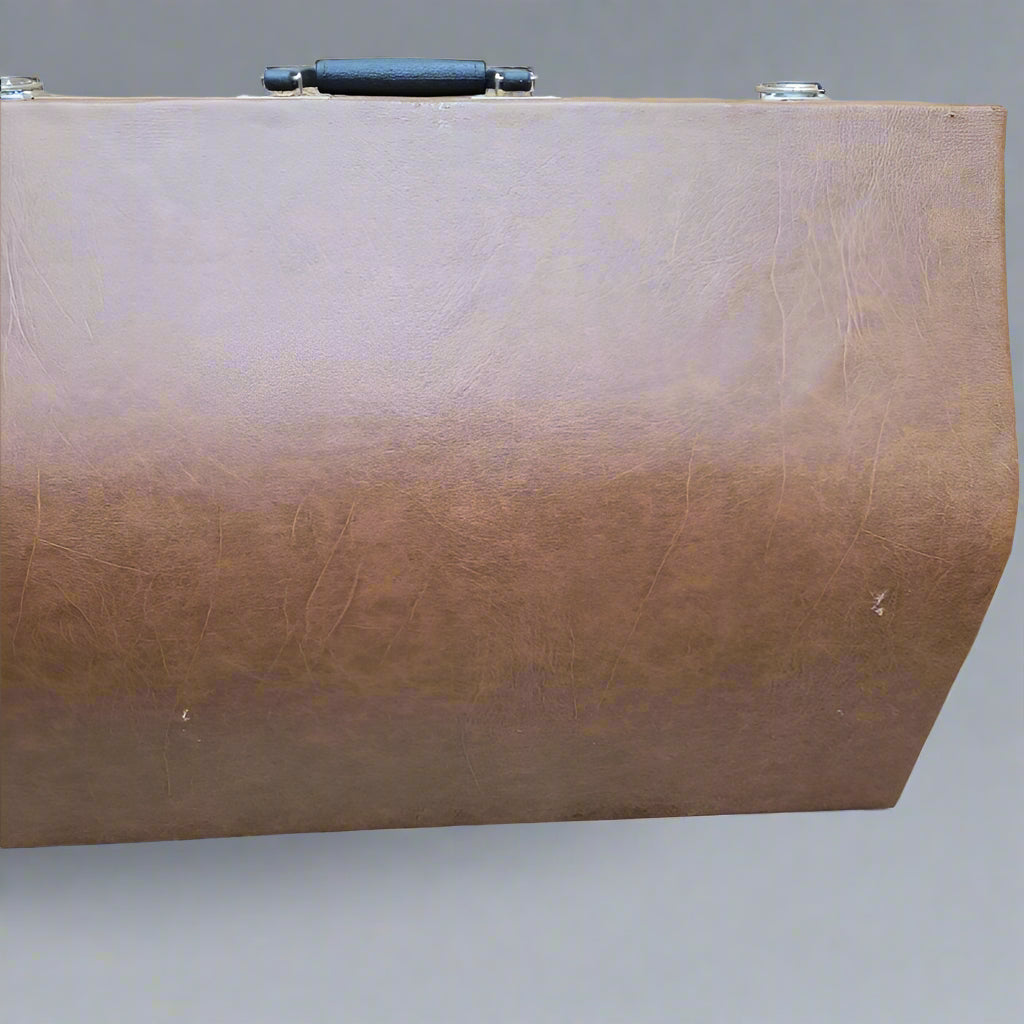 Antigua Maleta Generico De Acordeon Cafe