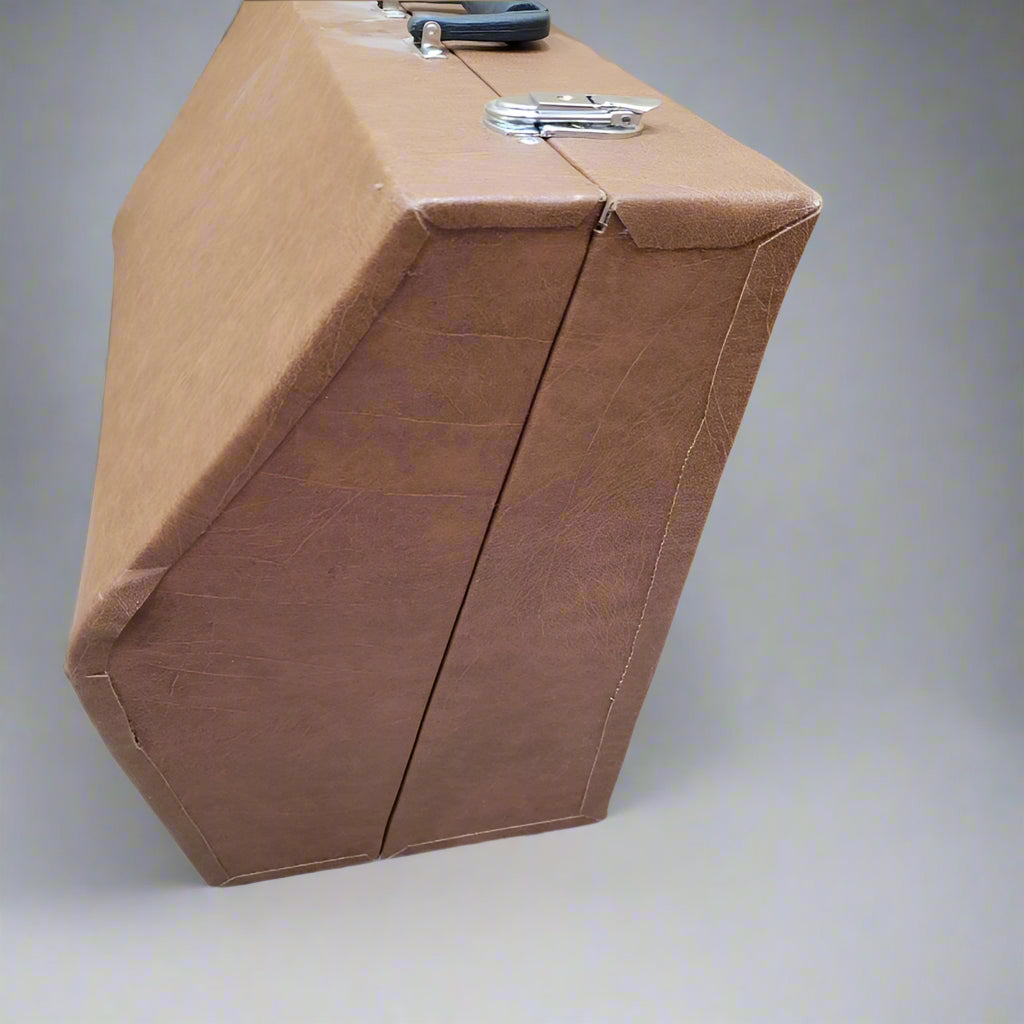 Antigua Maleta Generico De Acordeon Cafe