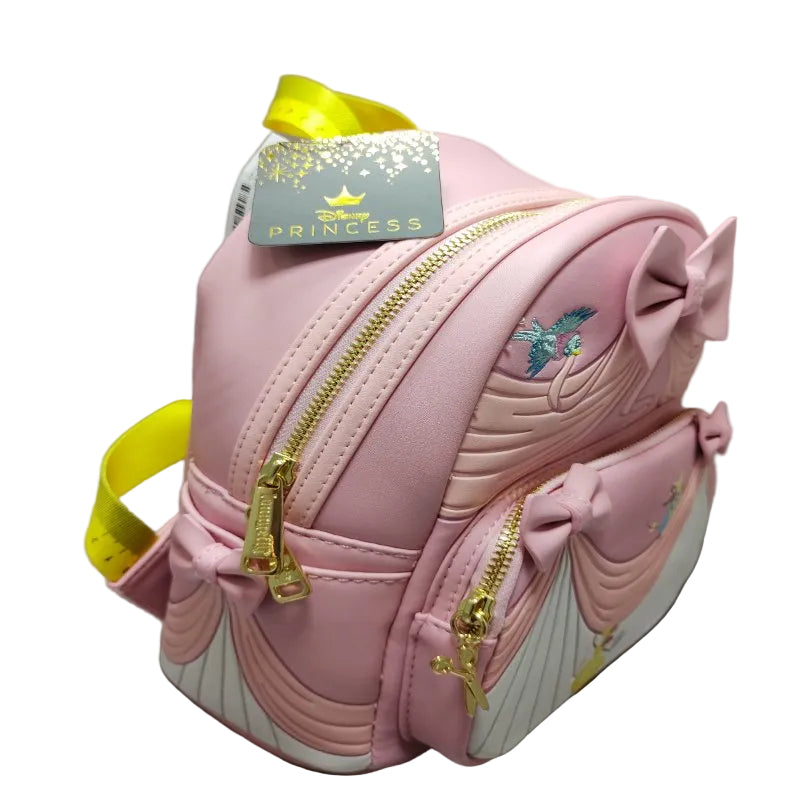Mochila Pequeña Disney Loungefly Cenicienta + Bolsa De Regalo Rosa