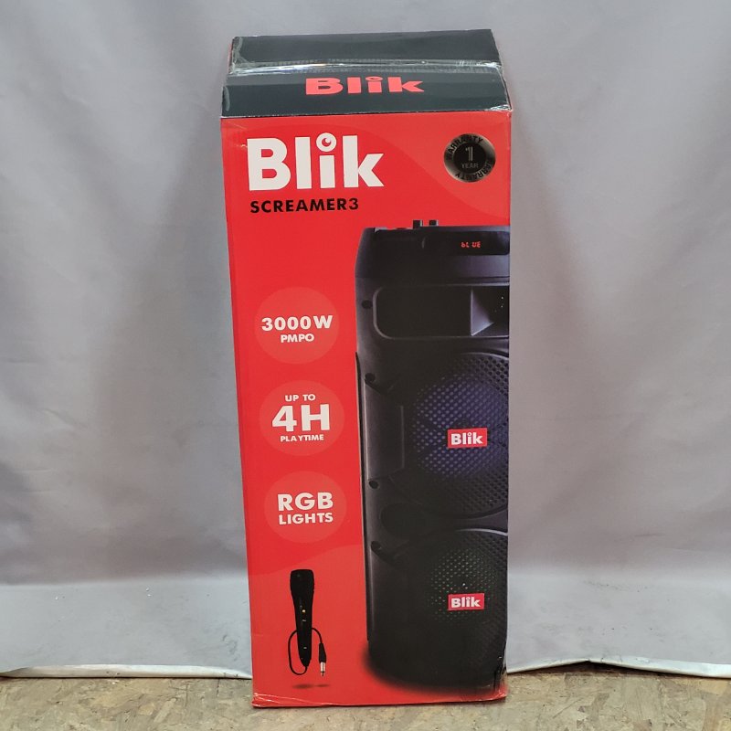 Parlante Blik Screamer3 3 Karaoke Speaker Powerbass