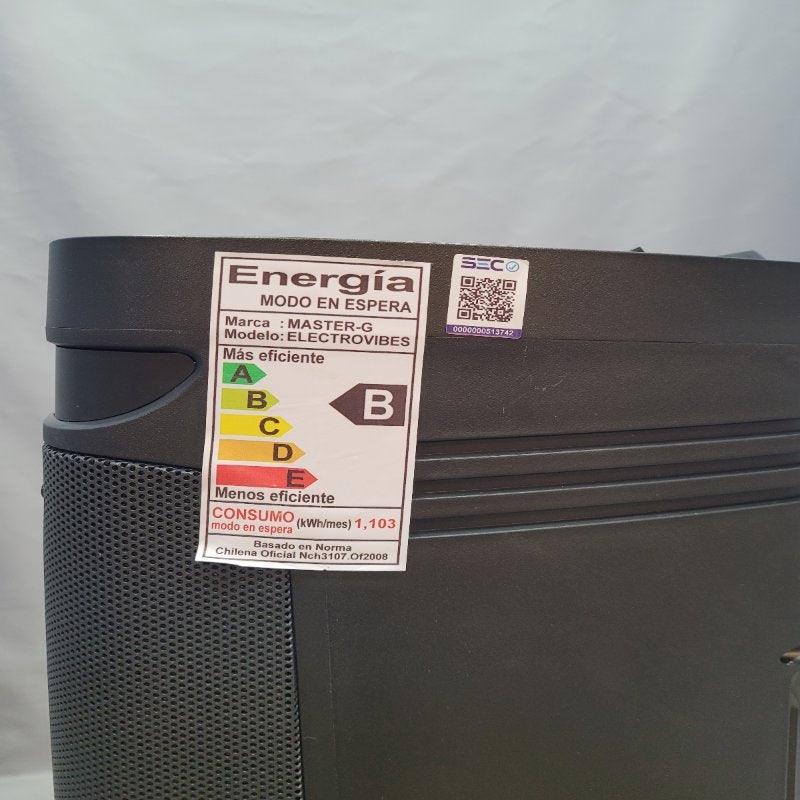 Parlante Bluetooth Karaoke Master-G Electrovibes 8" X2 16.000 Watts