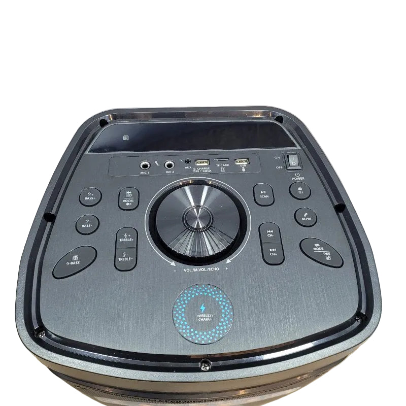 Parlante Bluetooth Karaoke Master-G Electrovibes 8" X2 16.000 Watts