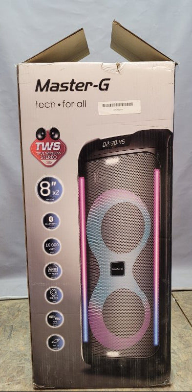 Parlante Bluetooth Karaoke Master G Atenea 8"X2 16.000 Watts