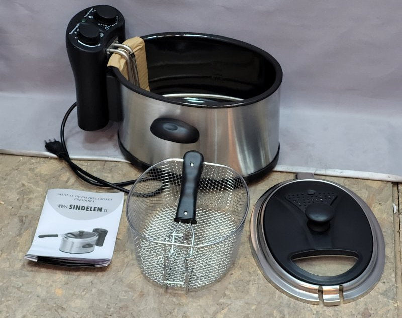 Freidora Eléctrica Sindelen Fe-4000 Inox Fry 4 Lt 2000w
