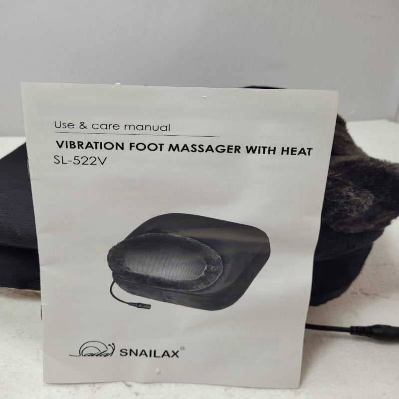 Masajeador De Pie Y Espalda Snailax Sl-522v Con Vibracion 2 En 1 Negro