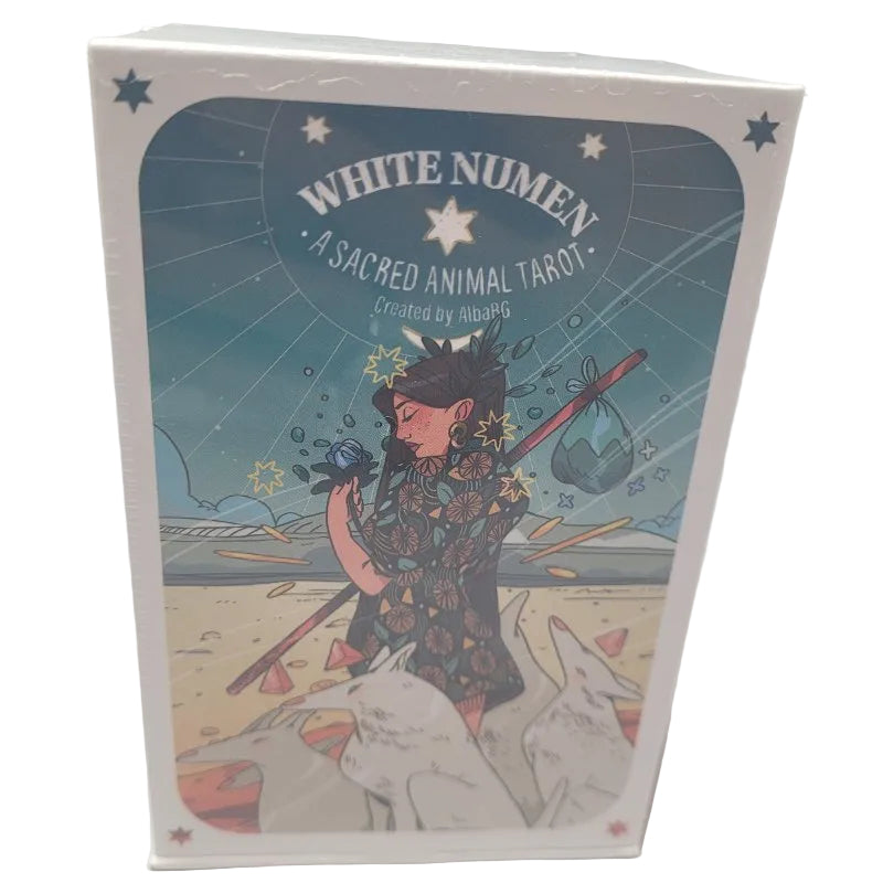 Tarot Números Blancos Animal Sagrado Liminal 11 - Mazo de Cartas de Tarot con Numerología y Animales Sagrados
