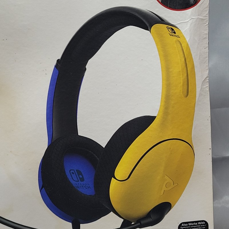Audífonos Gamer Filaire LVL40 Stereo con Cable para Nintendo Switch - Color Amarillo con azul