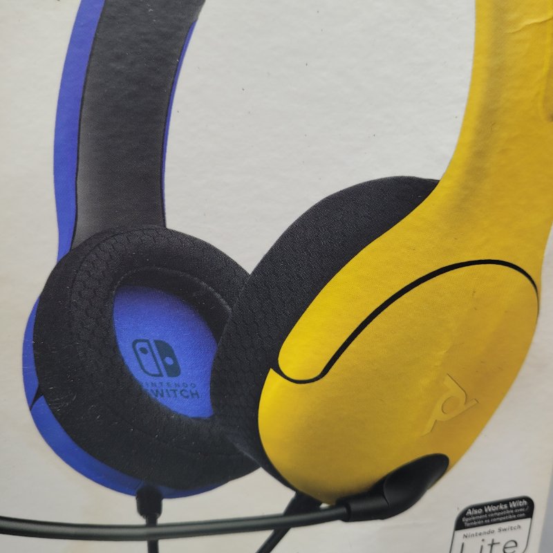 Audífonos Gamer Filaire LVL40 Stereo con Cable para Nintendo Switch - Color Amarillo con azul