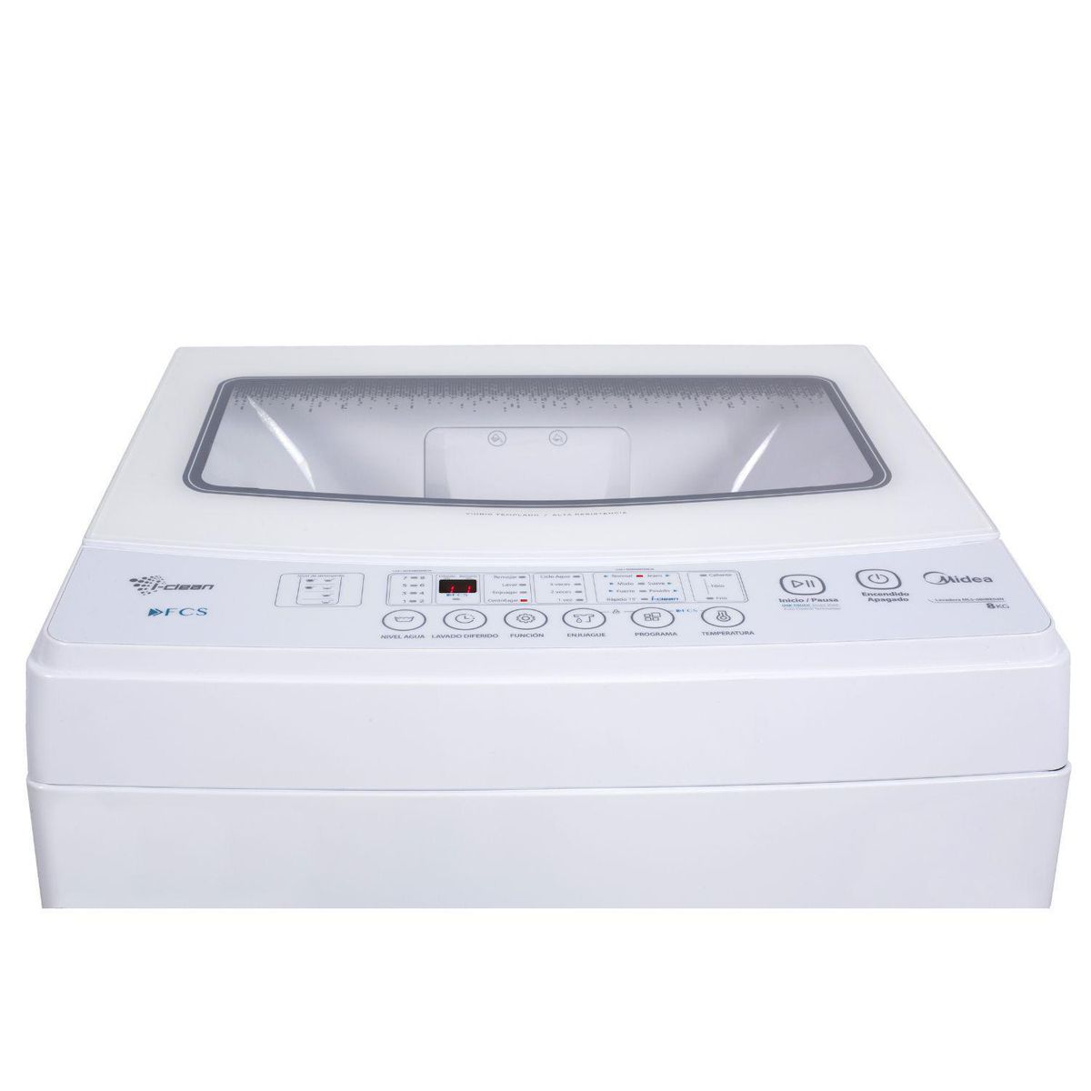 Lavadora Automática Midea MLS-090BE04N 9 kg Carga Superior, Blanco
