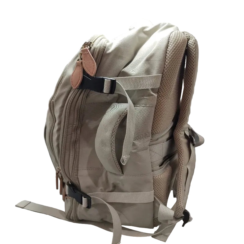 Mochila De Viaje Lovevook Gris Claro Y Rosa 40 Litros