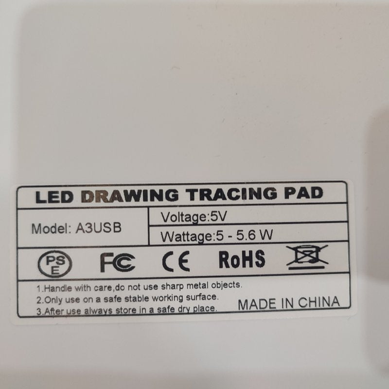 Mesa De Luz Dibujo Led Agptek A3usb Blanco A3 Size