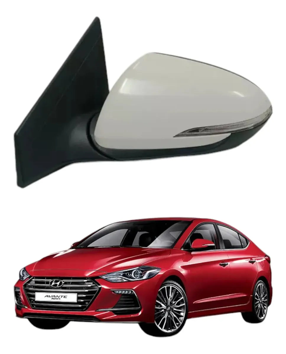 Espejo Lateral Hyundai Original Elantra 2018 Izquierdo, Blanco