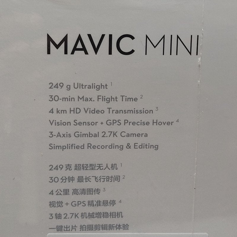 Mini Drones Para Fotografía Aérea Dji Mavic Ultralight 249 G