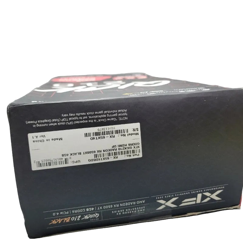 Tarjeta Grafica Para Juegos Xfx Speedster Qick210 Radeon Rx 6500 xt Negro 4gb