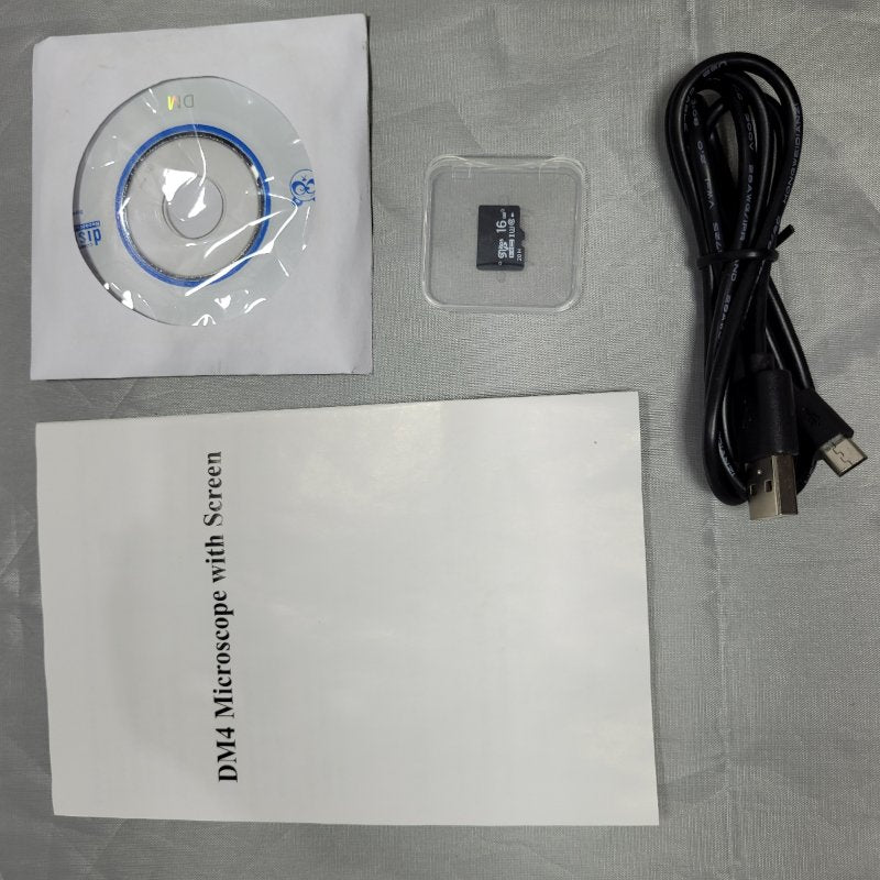 Microscopio Digital DM4 con Pantalla LCD 4.3", Endoscopio con Grabación HD 720p, Zoom 1000X y Soporte Incluido
