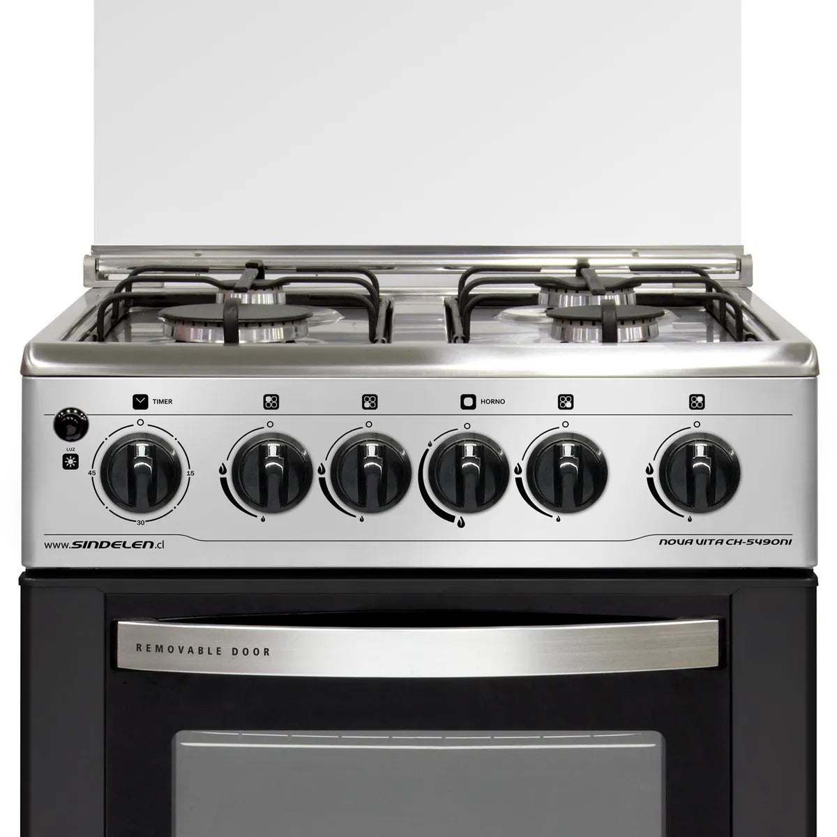Cocina a Gas 4 Platos Sindelen CH-5490NI Inox
