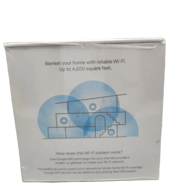 Sistema Wi-Fi Mesh Google Mesh Nieve Blanco Pack X 3 Unidades