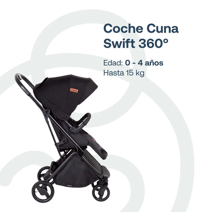Coche Bebesit Travel System Swift 360 Negro