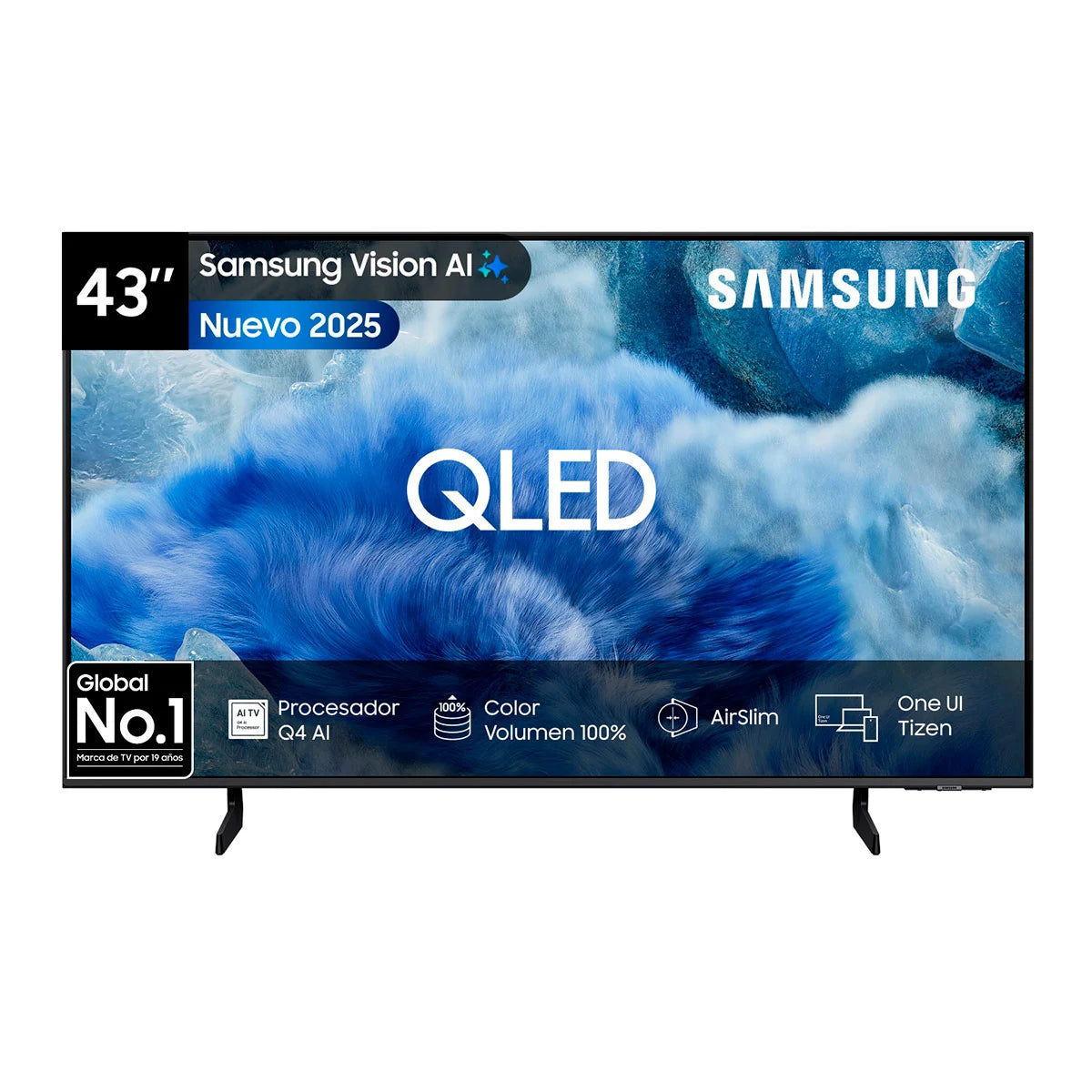 SMART TV QLED SAMSUNG QN43Q8FAAG 43 PULGADAS, NEGRO