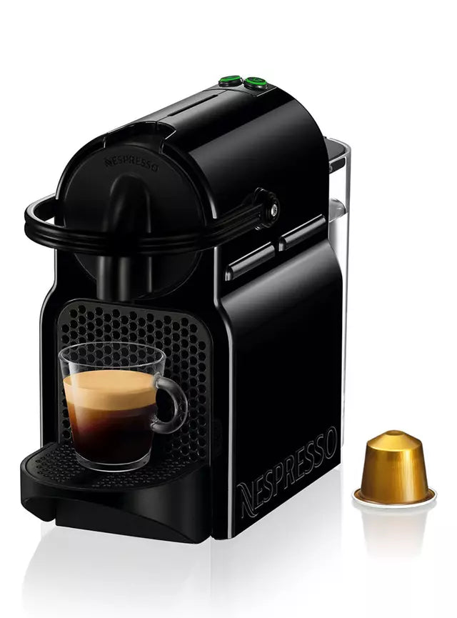 Cafetera Nespresso Inissia + 7 Cápsulas Negra