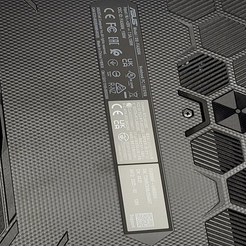 Notebook Tuf Gaming A15 Asus Fa506n Graphite Black Cpu: Amd R5-7535hs/Bga / Ssd: 512gb / Ram: 8gb