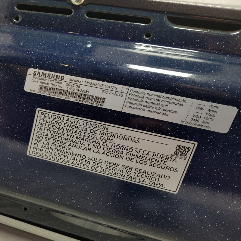 Microondas Samsung MS32DG4504AGZS Negro 32 Litros