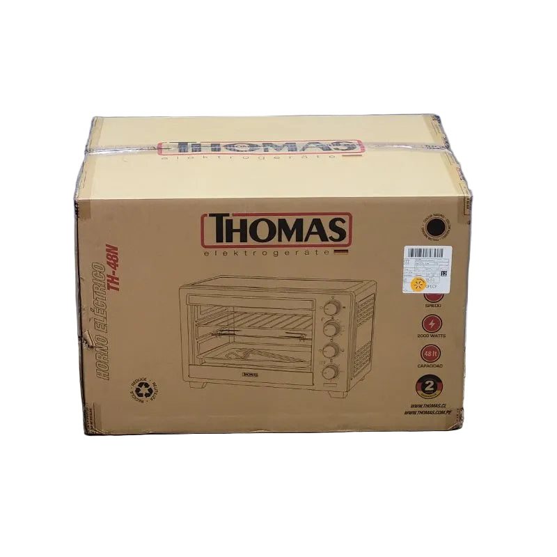 Horno Eléctrico Thomas Th-48n Negro 48 litros