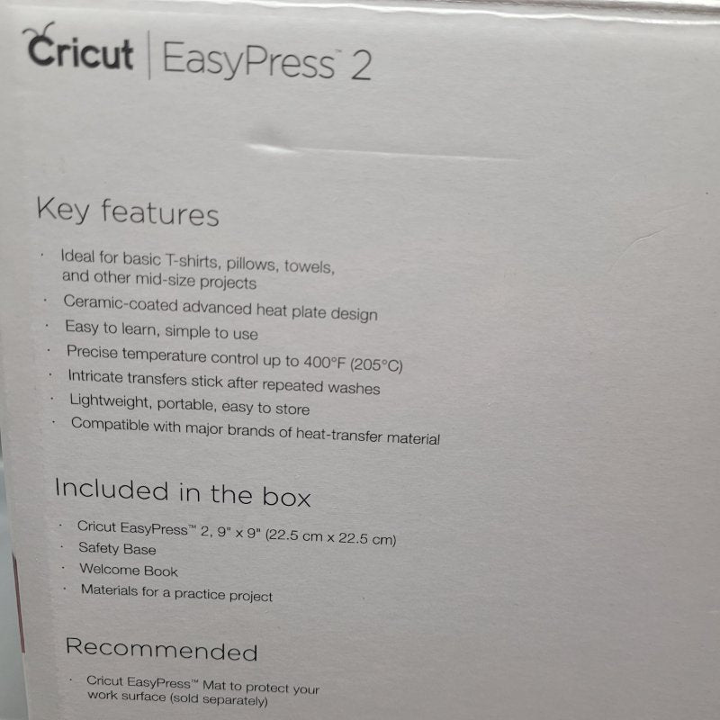 Plancha Cricut Easypress 2 Blanco