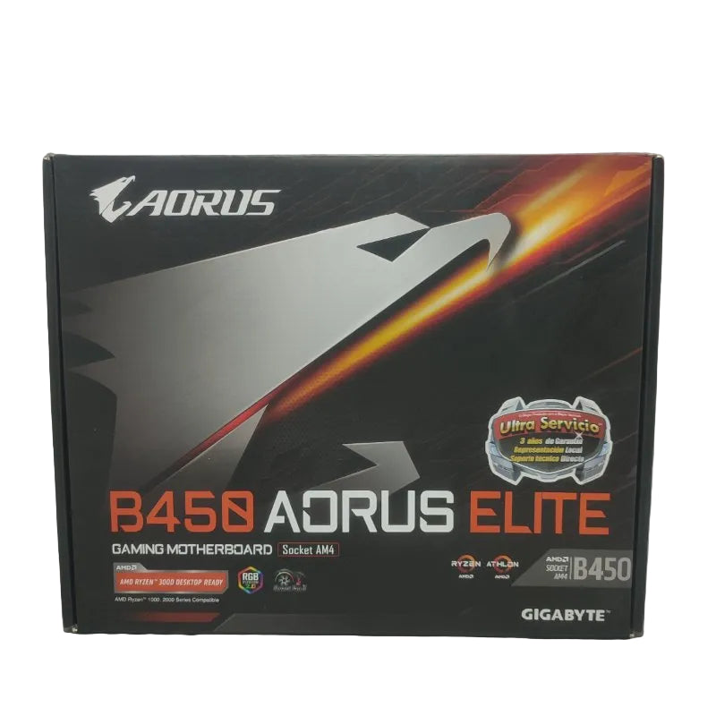 Placa Madre GAMER AORUS B450 Elite Black