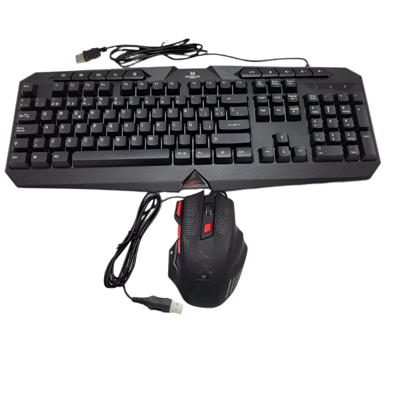 Kit Gamer Teclado + Mouse Monster Games 2 En 1 Initiation