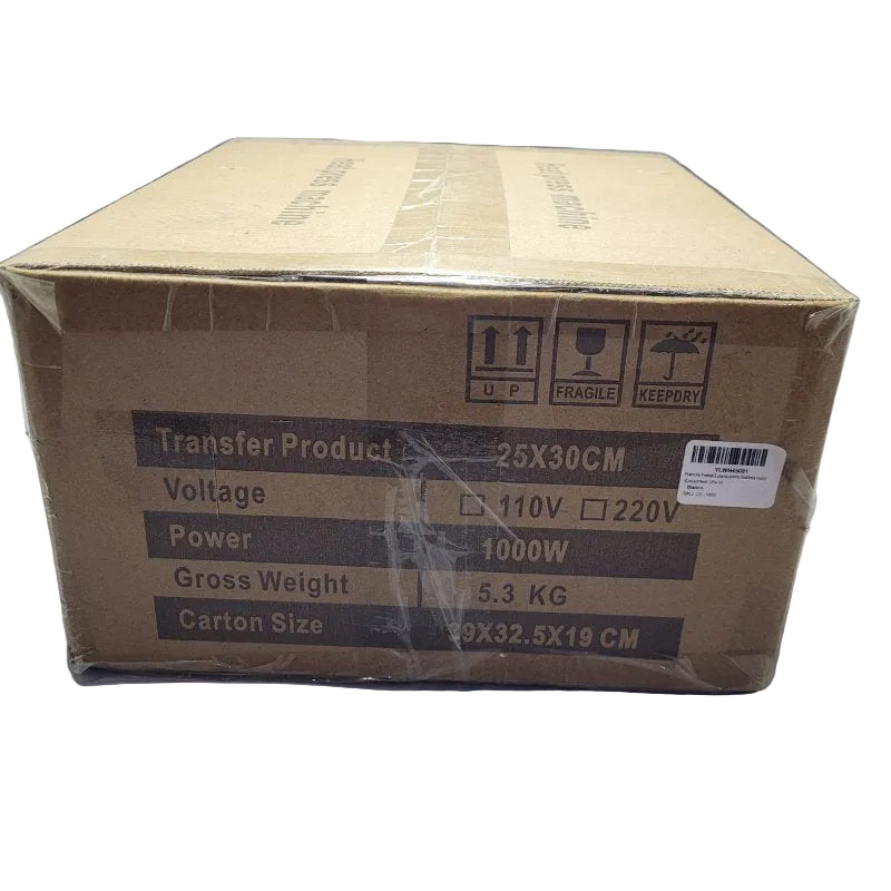 Plancha Portátil Estampadora Sublimadora Hoby Easypress 25x30 cm