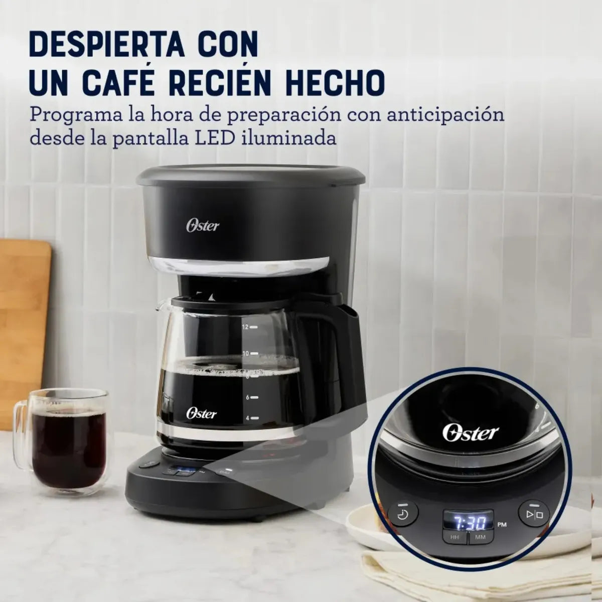 Cafetera Prgramable Oster BVSTDCP121B 12 Tazas