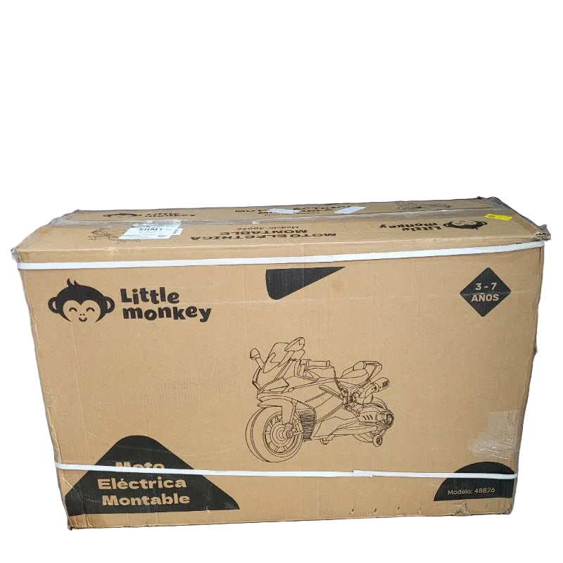 Motocicleta Eléctrica Little Monkey 48826 Verde, Blanco y Rojo