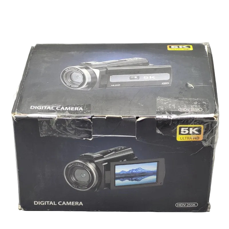 Cámara de Video Digital 5K Ultra HD HDV-255K - 48MP, WiFi, Ideal para Vlogging y Grabación Profesional