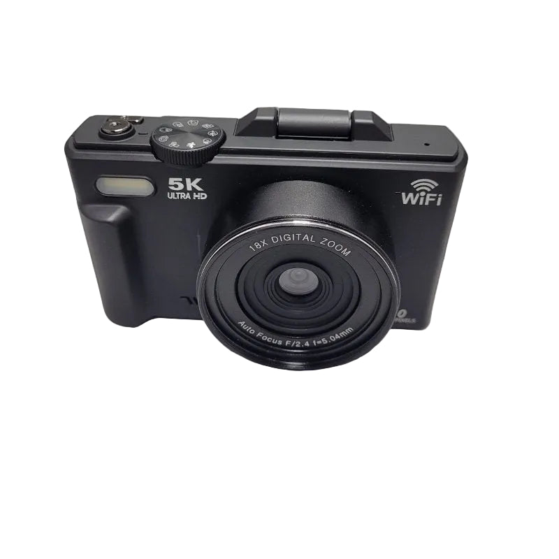 Cámara Digital 5K Ultra HD 75 MP con Memoria 32 GB Incluida