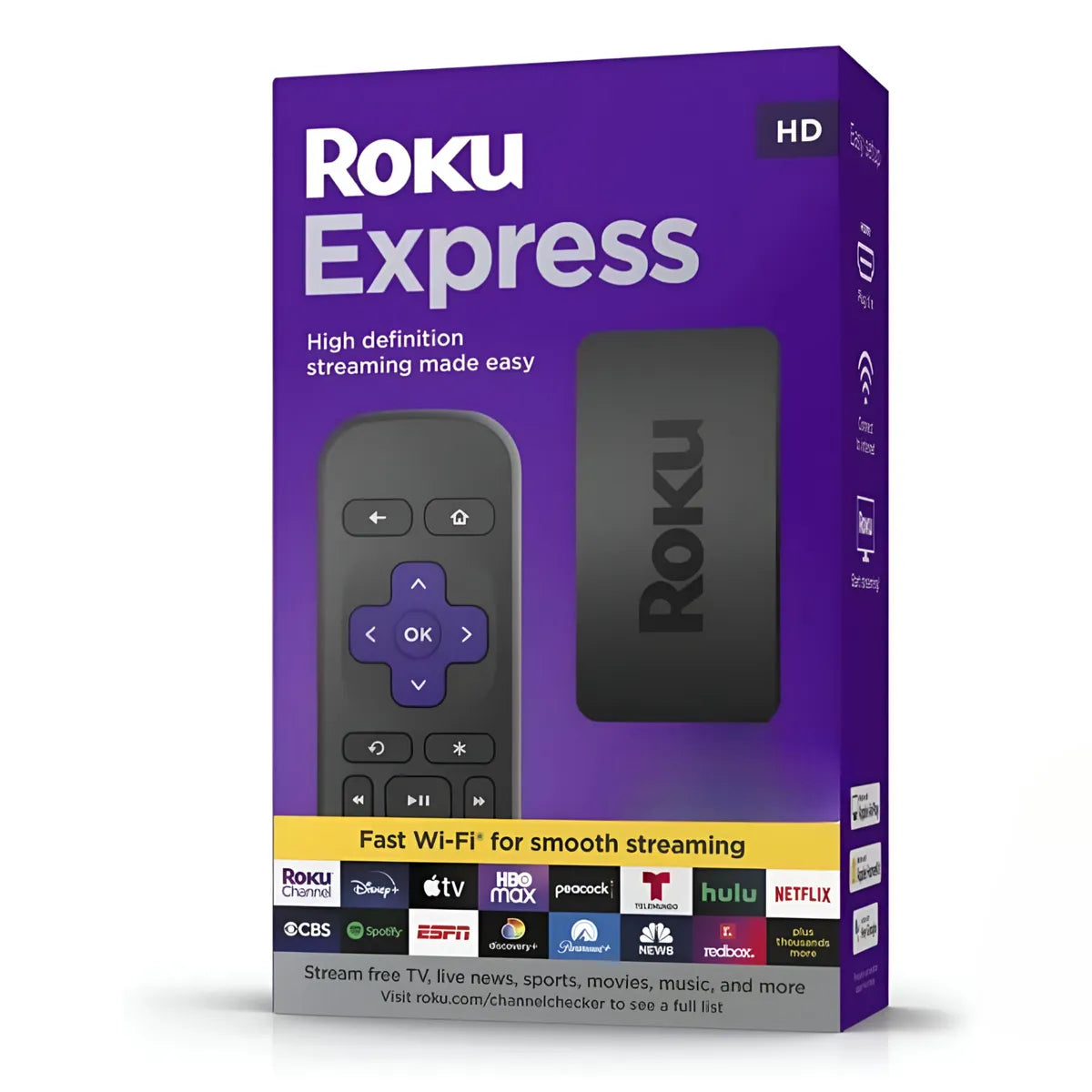 Roku Express HD 3960RW con Control Remoto