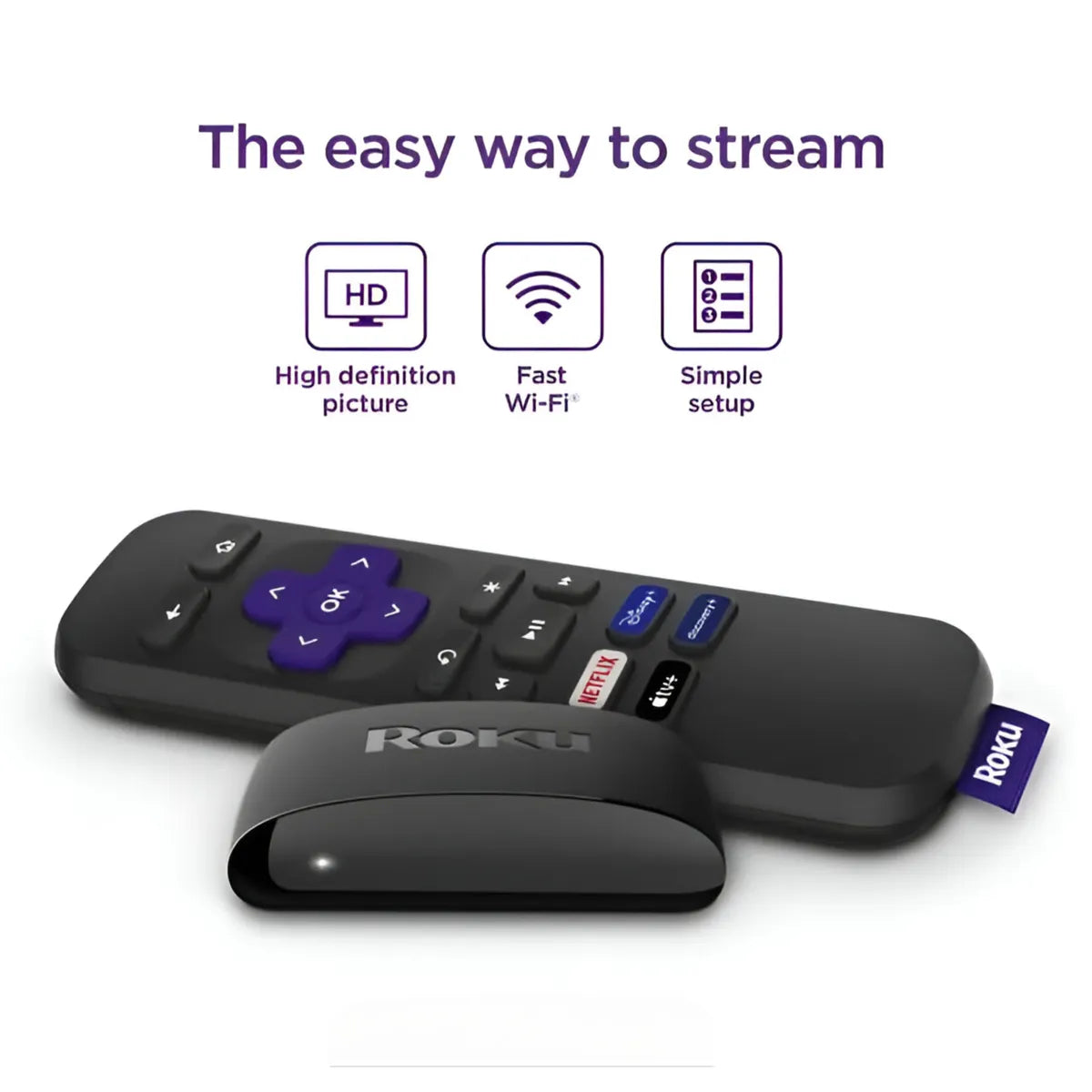 Roku Express HD 3960RW con Control Remoto