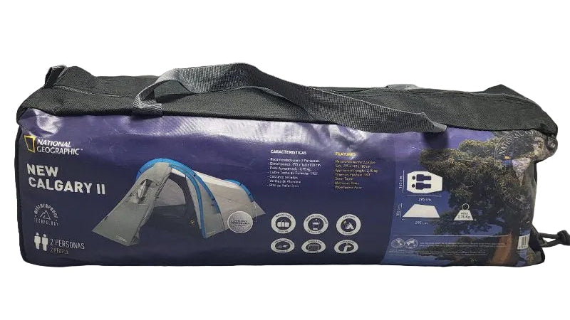Carpa para 2 Personas National Geographic Gris 295x140x100 cm
