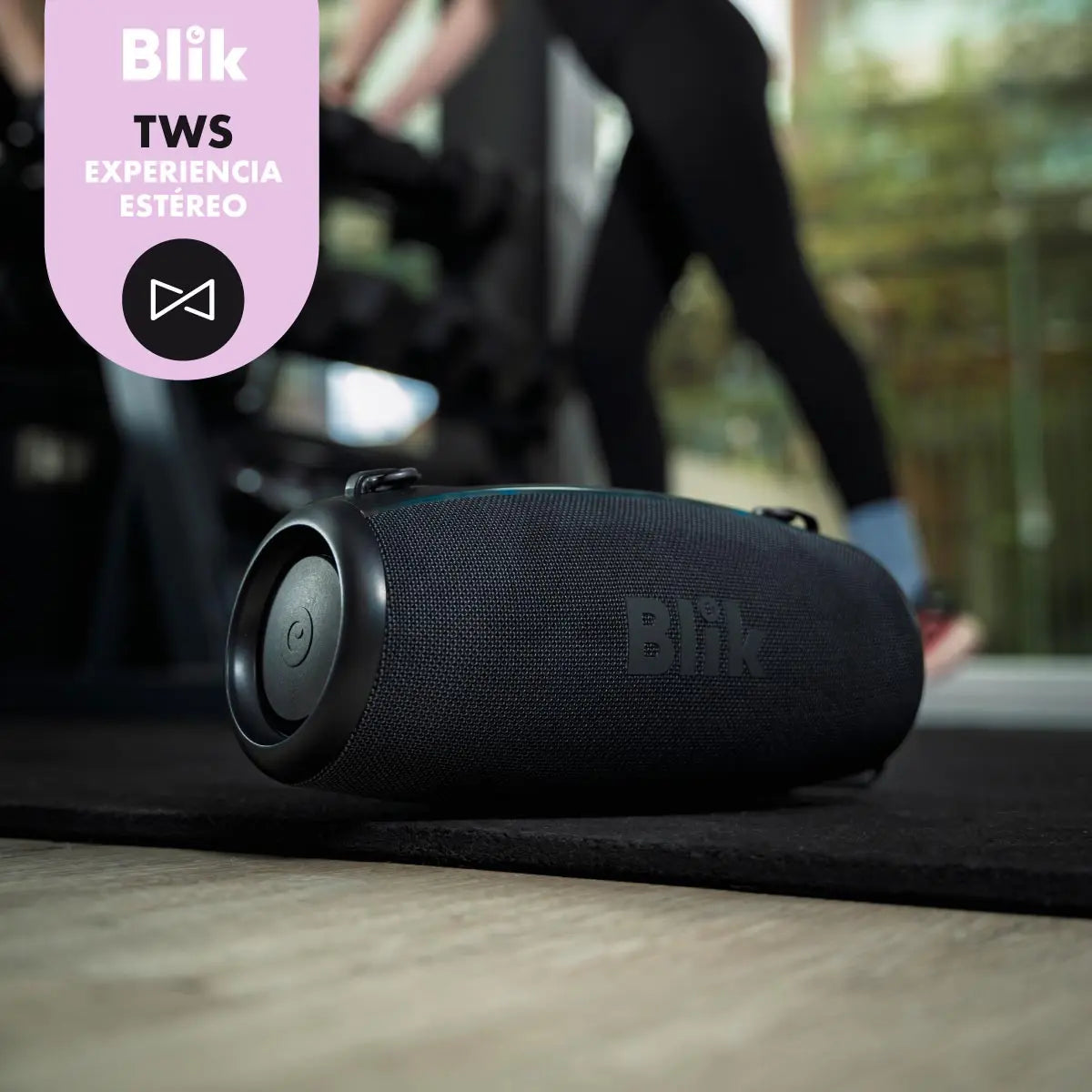 Parlante Bluetooth Portátil BLIK BeatBass Negro 60 W